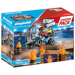 Playmobil 70820 Starter Pack Kaszkadőr quaddal és lángoló rámpával